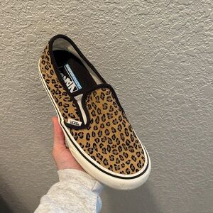 Vans Animal Print Slip-On Shoes